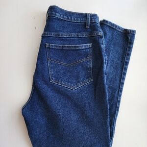 Avenue Blues Denim Dark Wash Blue Straight Leg Women's Jeans Size 14